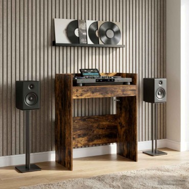 vidaXL Πίνακας DJ Καπνισμένο Ξύλο Δρυός 82x45x102cm 1 τεμ.