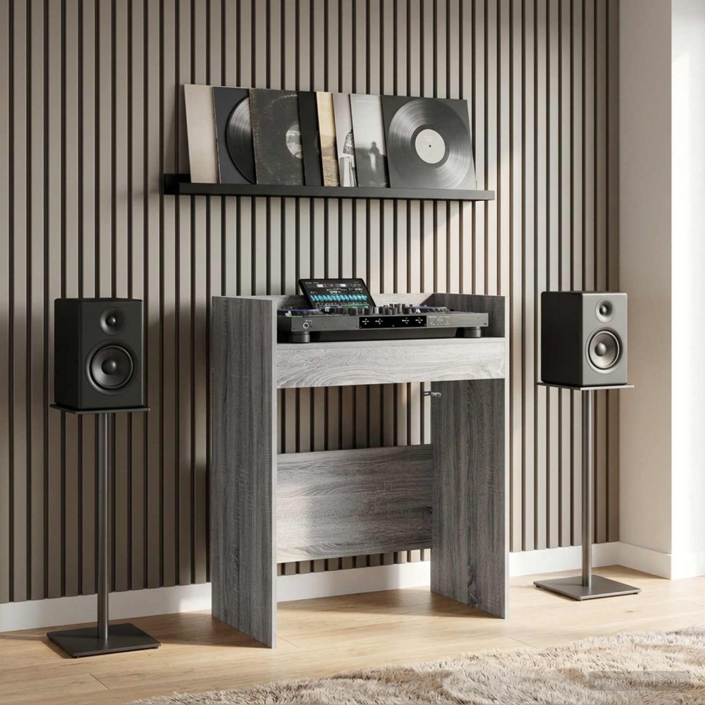 vidaXL Πίνακας DJ Γκρι Sonoma 82x45x102cm Επεξεργασμένο Ξύλο 1 τεμ.