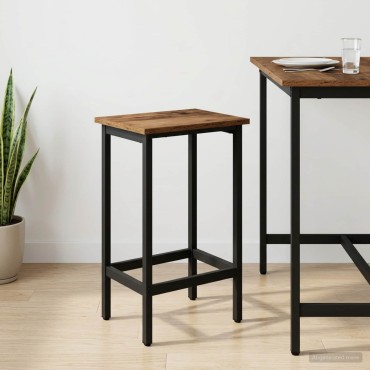 vidaXL Μπαρ σκαμπό Παλαιωμένο ξύλο 40x32x74cm Επεξεργασμένο Ξύλο