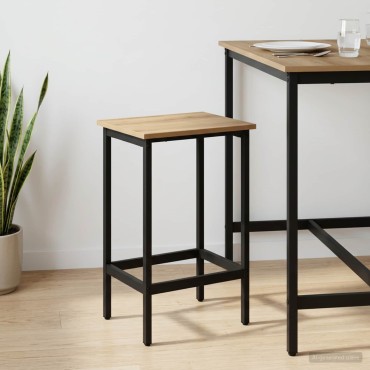 vidaXL Μπαρ σκαμπό Artisan Δρυς 40x32x64cm Επεξεργασμένο Ξύλο