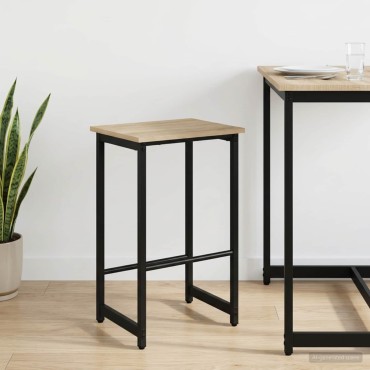 vidaXL Μπαρ σκαμπό Sonoma Δρυς 40x32x74cm Επεξεργασμένο Ξύλο