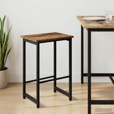 vidaXL Μπαρ σκαμπό Παλαιωμένο ξύλο 40x32x64cm Επεξεργασμένο Ξύλο