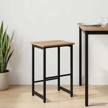 vidaXL Μπαρ σκαμπό Artisan Δρυς 40x32x74cm Επεξεργασμένο Ξύλο