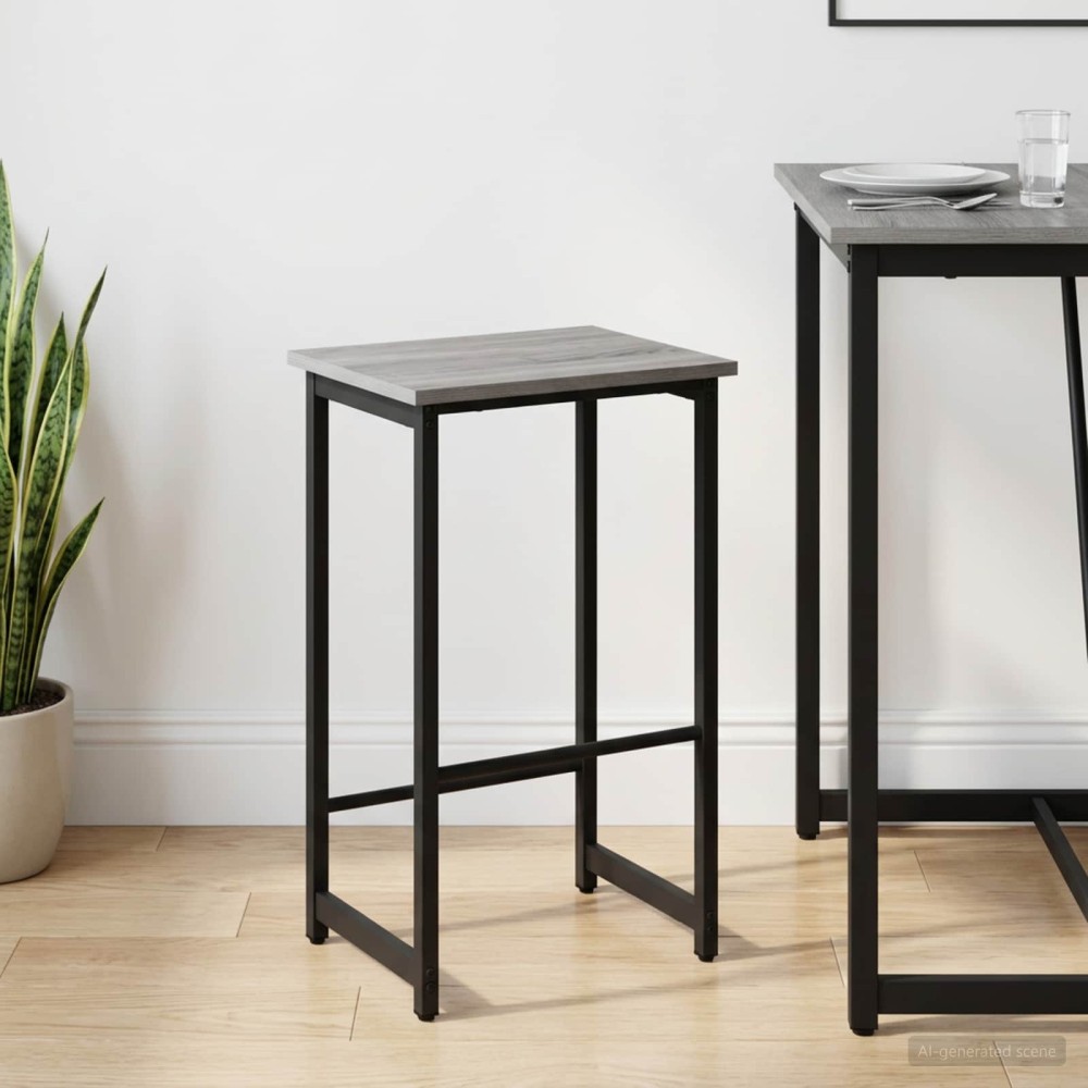 vidaXL Μπαρ σκαμπό Γκρι Sonoma 40x32x74cm Επεξεργασμένο Ξύλο