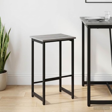 vidaXL Μπαρ σκαμπό Γκρι Sonoma 40x32x74cm Επεξεργασμένο Ξύλο