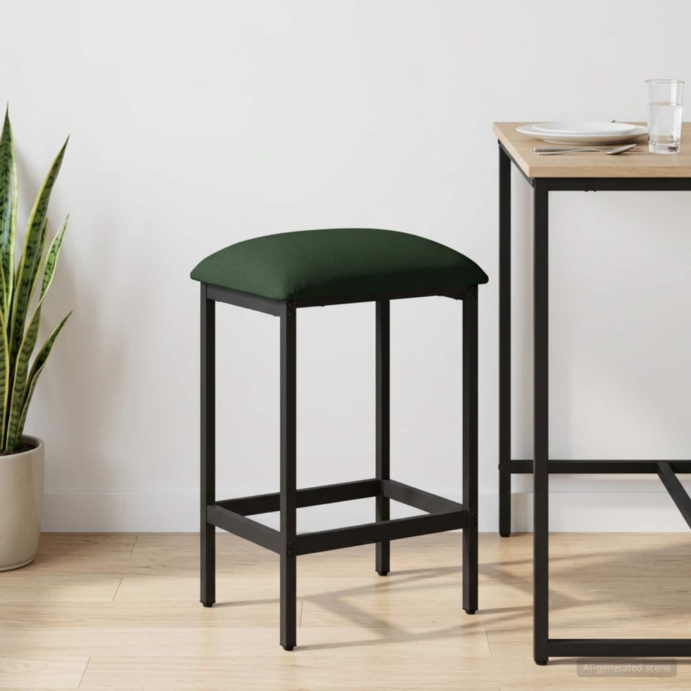 vidaXL Μπαρ σκαμπό Σκούρο Πράσινο 40x32x74cm Επεξεργασμένο Ξύλο