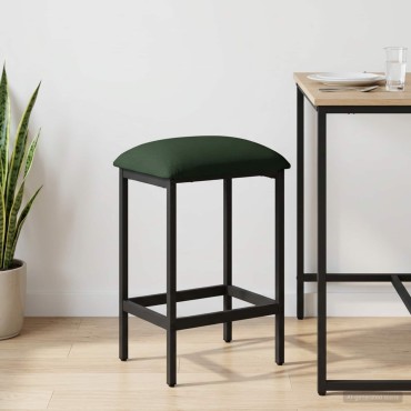 vidaXL Μπαρ σκαμπό Σκούρο Πράσινο 40x32x74cm Επεξεργασμένο Ξύλο