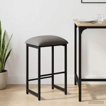 vidaXL Μπαρ σκαμπό Ανοιχτό γκρι 40x32x74cm Επεξεργασμένο Ξύλο
