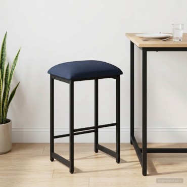vidaXL Μπαρ σκαμπό Μπλε 40x32x74cm Επεξεργασμένο Ξύλο