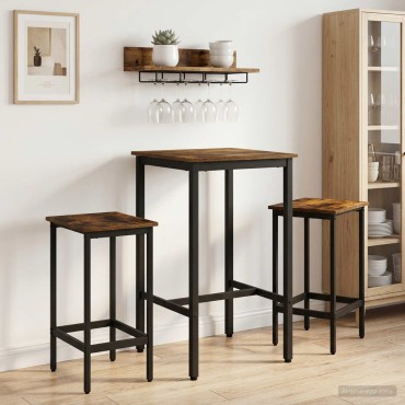 vidaXL Τραπέζι μπαρ 52x52x90cm Επεξεργασμένο Ξύλο Ορθογώνιος 1 τεμ.