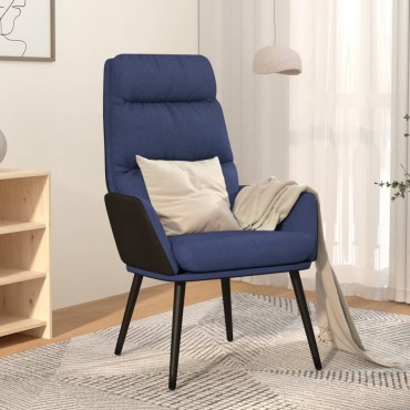 vidaXL Πολυθρόνα Relax Μπλε Υφασμάτινη 70x77x98cm 1 τεμ.