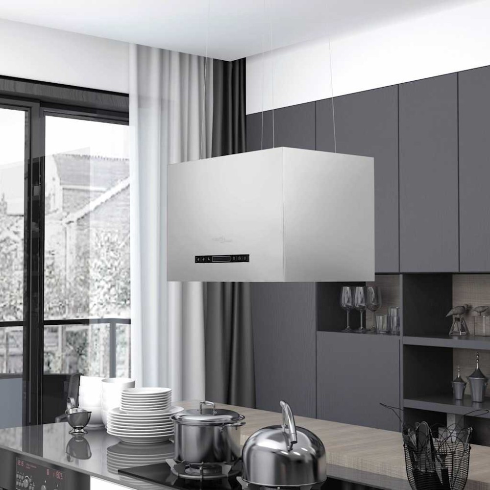 vidaXL Απορροφητήρας Νησίδα Κρεμαστός Αφής με LCD Ανοξ. Ατσάλι 55x37x(62-133,5)cm vidaXL Απορροφητήρας Νησίδα Κρεμαστός Αφής με LCD Ανοξ. Ατσάλι 55x37x(62-133,5)cm