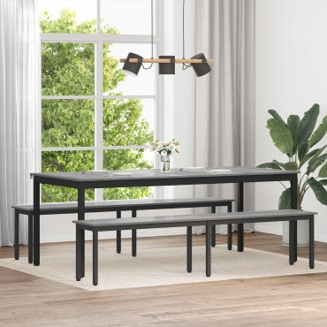 vidaXL παγκάκι Γκρίζο Σονομα 200x35x45cm Επεξεργασμένο Ξύλο