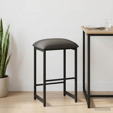 vidaXL Μπαρ σκαμπό Ανοιχτό γκρι 40x32x64cm Επεξεργασμένο Ξύλο