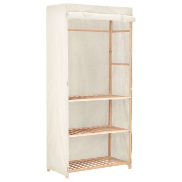 vidaXL Ντουλάπα Ρούχων με 3 Ράφια 79x40x170cm 1 τεμ.