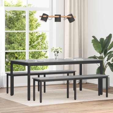 vidaXL παγκάκι Γκρίζο Σονομα 160x35x45cm Επεξεργασμένο Ξύλο