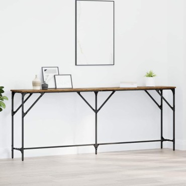 vidaXL Τραπέζι κονσόλας Παλιό Ξύλο 200x29x75cm 1 τεμ.