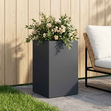 vidaXL Γλάστρα Κήπου Ανθρακί 30 x 30 x 40 cm Ψυχρής έλασης χάλυβας