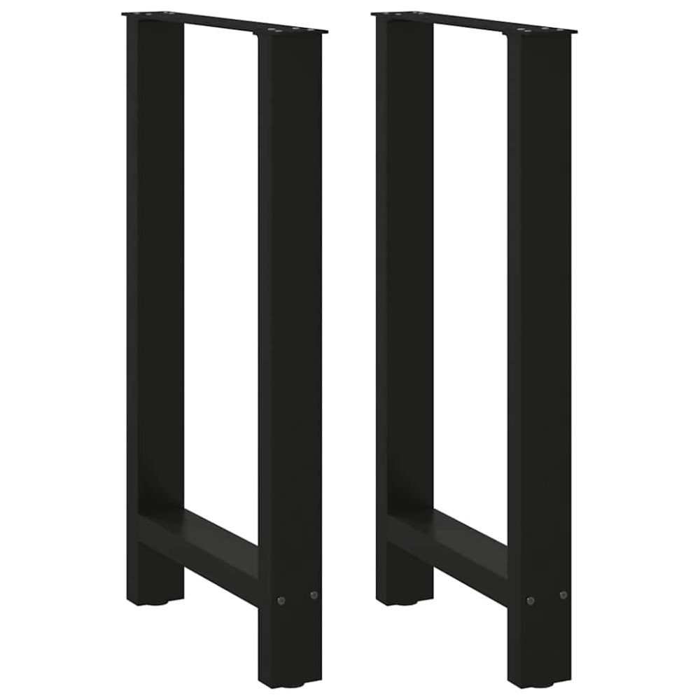 vidaXL Πόδια Τραπεζιού Μπαρ 2 τεμ. Μαύρα 40x(90-91)cm Ατσάλι