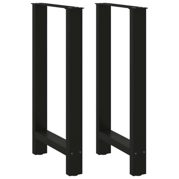 vidaXL Πόδια Τραπεζιού Μπαρ 2 τεμ. Μαύρα 40x(90-91)cm Ατσάλι