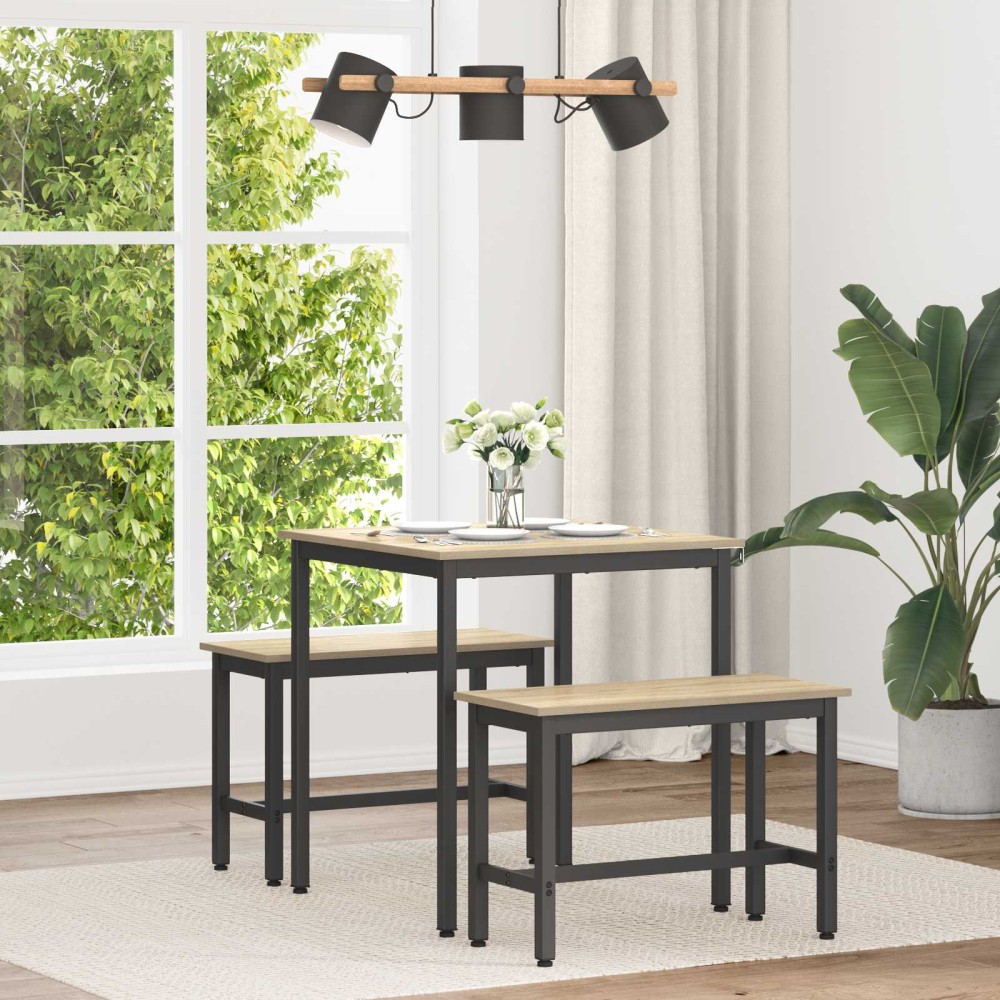 vidaXL Τραπεζαρίες 70x70x75cm Επεξεργασμένο Ξύλο Sonoma Δρυς