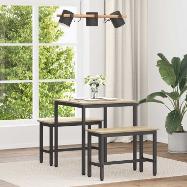 vidaXL Τραπεζαρίες 70x70x75cm Επεξεργασμένο Ξύλο Sonoma Δρυς