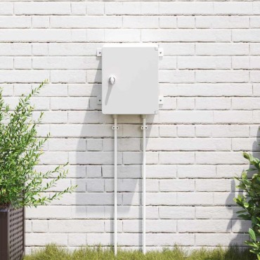 vidaXL Ντουλάπι Ελέγχου Γκρι 32 x 13 x 30 εκ ΑΒΣ Πλαστικό
