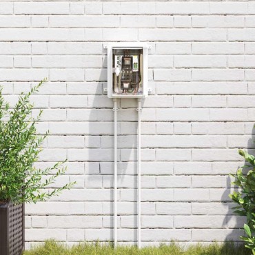 vidaXL Ντουλάπι Ελέγχου Γκρι 25 x 13 x 24 εκ ΑΒΣ Πλαστικό