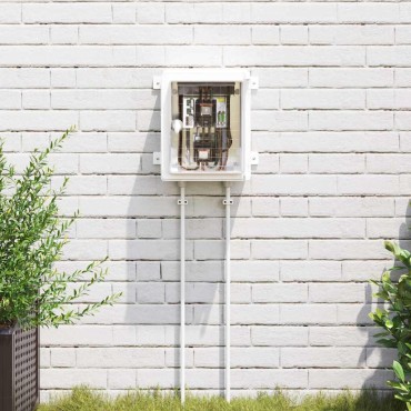vidaXL Ντουλάπι Ελέγχου Γκρι 32 x 13 x 30 εκ ΑΒΣ Πλαστικό