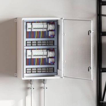vidaXL Ντουλάπι Ελέγχου Γκρι 57 x 24,5 x 70 εκ ΑΒΣ Πλαστικό