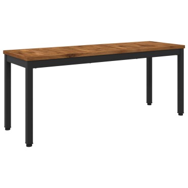 vidaXL Παγκάκι κήπου 108,5x35x45cm Στερεό Ξύλο Ακακίας Ορθογώνιος 1 τεμ.