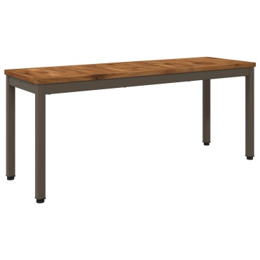 vidaXL Παγκάκι κήπου 108,5x35x45cm Στερεό Ξύλο Ακακίας Ορθογώνιος 1 τεμ.