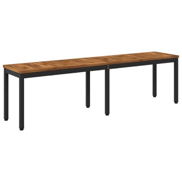 vidaXL Παγκάκι κήπου 161x35x45cm Στερεό Ξύλο Ακακίας Ορθογώνιος 1 τεμ.