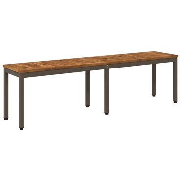 vidaXL Παγκάκι κήπου 161x35x45cm Στερεό Ξύλο Ακακίας Ορθογώνιος 1 τεμ.