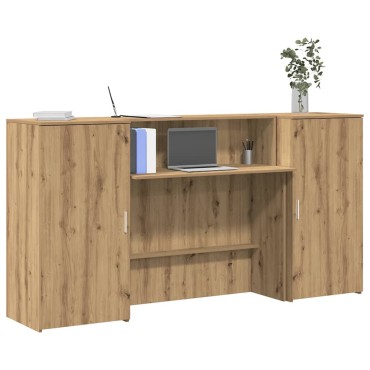 vidaXL Γραφείο υποδοχής 200x50x103,5cm Επεξεργασμένο Ξύλο 1 τεμ.