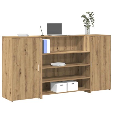 vidaXL Γραφείο υποδοχής 200x50x103,5cm Επεξεργασμένο Ξύλο 1 τεμ.
