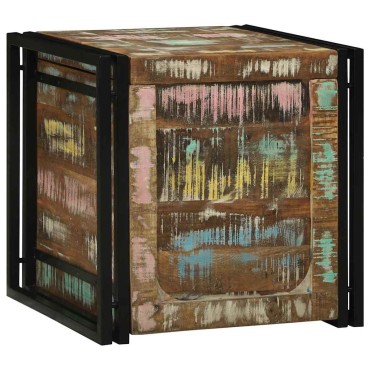 vidaXL Κουτί αποθήκευσης Καφέ και Μαύρο 50x50x50cm