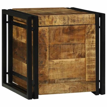 vidaXL Κουτί αποθήκευσης Καφέ και Μαύρο 40x40x40cm