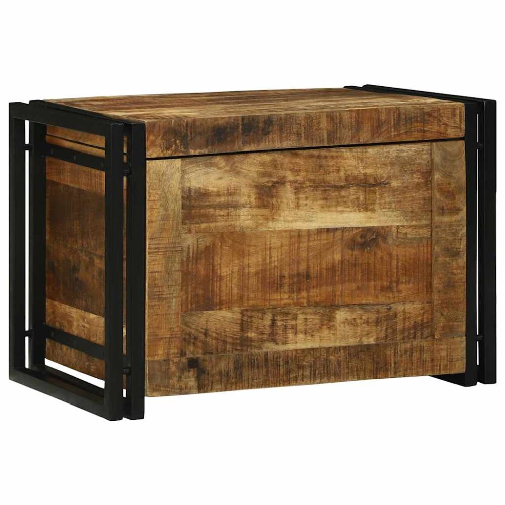 vidaXL Κουτί αποθήκευσης Καφέ και Μαύρο 60x40x41 εκ