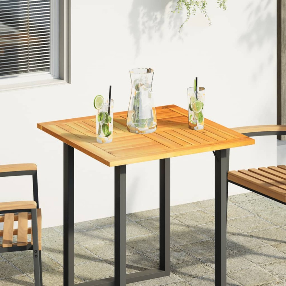 vidaXL Επιφάνεια Τραπεζιού Τετράγωνη 70x70x2cm Μασίφ Ξύλο Ακακίας 1 τεμ.