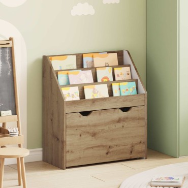 vidaXL Βιβλιοθήκη Παιδιών με συρτάρι Artisan Oak 60x29,5x69 εκ 1 τεμ.