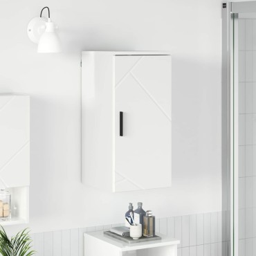 vidaXL Ντουλάπι Μπάνιου Υψηλής γυαλάδας λευκό 30x31,5x61 εκ 1 τεμ.