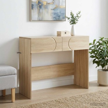 vidaXL Κονσόλα Sonoma Δρυς 96,5x38x75cm Επεξεργασμένο ξύλο