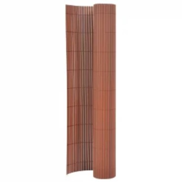 vidaXL Περίφραξη Κήπου Διπλής Όψης Καφέ 110x500cm