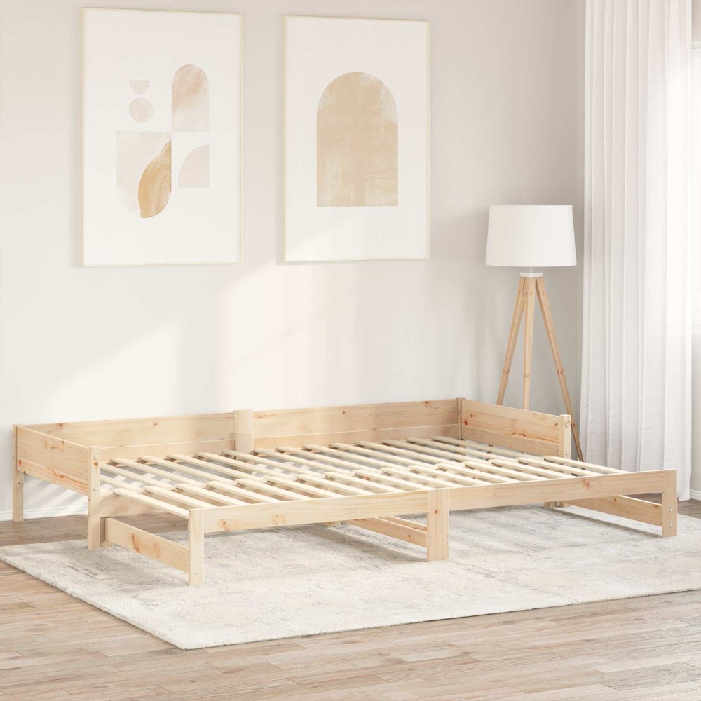 vidaXL Ξύλινη Πλάκα Κρεβατιού 32 τεμ. Φυσικό 90x6x1,3 εκ