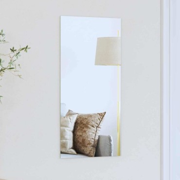 vidaXL Καθρέφτης τοίχου Ορθογώνιος 30 x 60 cm σκληρυμένο γυαλί