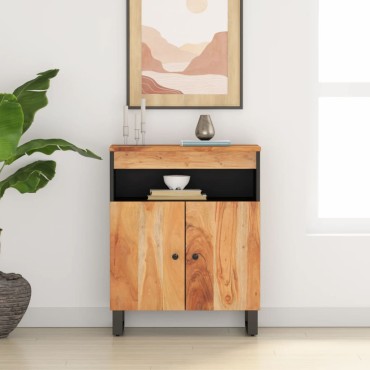 vidaXL Ντουλάπι με 2 Πόρτες 60x33x75cm από Μασίφ Ξύλο Ακακίας 1 τεμ.