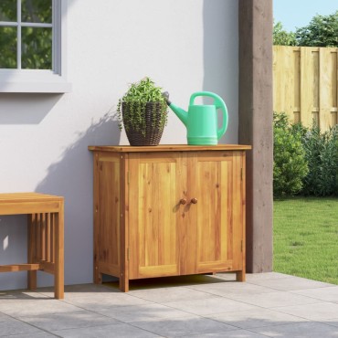 vidaXL Ντουλάπι Κήπου 75x35x70cm από Μασίφ Ξύλο Ακακίας 1 τεμ.