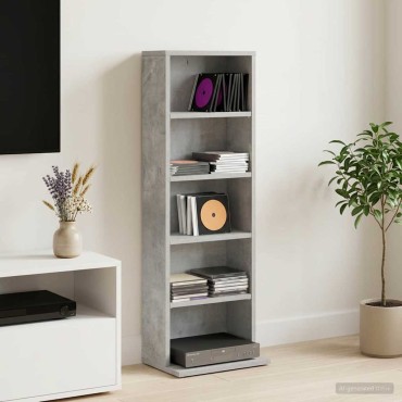 vidaXL Ντουλάπα CD Γκρι Σκυροδέματος 33x23,5x97,5cm