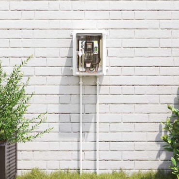 vidaXL Ντουλάπι Ελέγχου Γκρι 28 x 13 x 28 εκ ΑΒΣ Πλαστικό